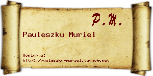 Pauleszku Muriel névjegykártya